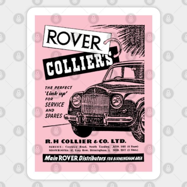 ROVER P4 - dealer ad Sticker by Throwback Motors